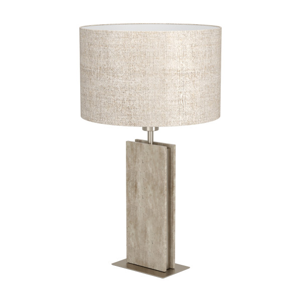 Tischleuchte BELESAR in beige aus Metall