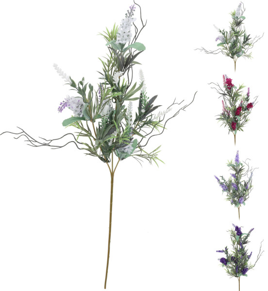 Kunstpflanze Lavendel in grün aus Polyester