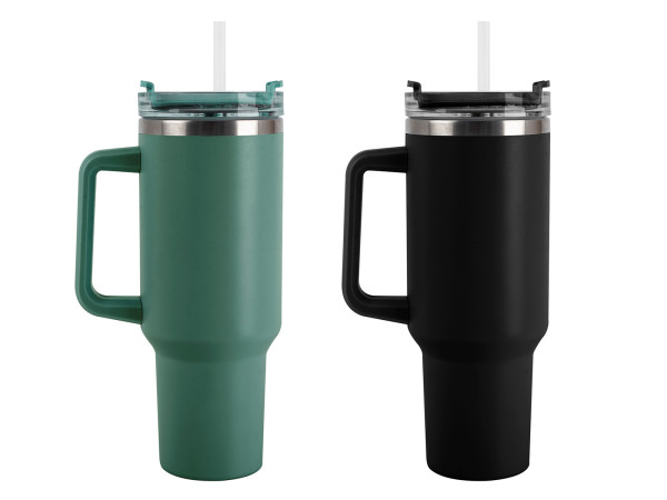 Thermobecher TO GO in mehrfarbig aus Edelstahl