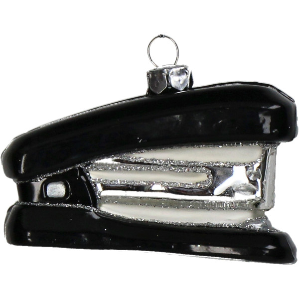 Weihnachtskugel TACKER in schwarz aus Glas