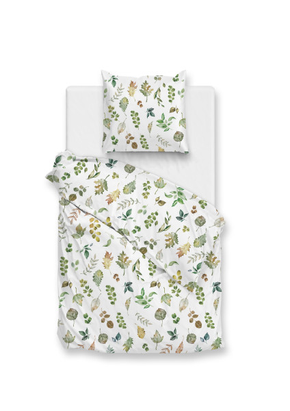 Bettwäsche AMARA Flanell in weiß aus Baumwolle