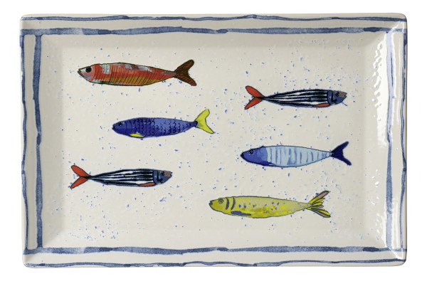 Platte MARO in mehrfarbig aus Steinzeug