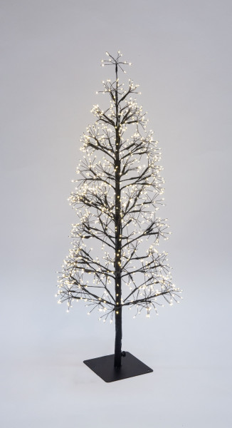 Weihnachtsbaum LED TWINKLE in schwarz aus Kunststoff