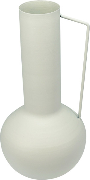 Vase in weiß aus Zink