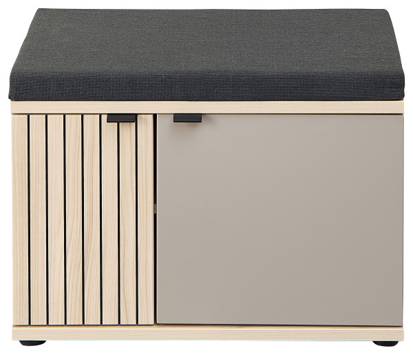 Bank HARPER ILMINSTER in Eiche/Basalt aus Dekor