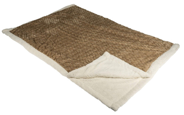 Kuscheldecke in creme aus Kunststoff