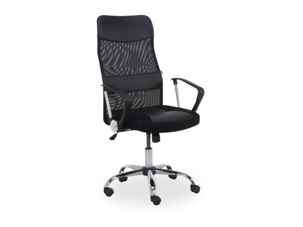 Chefsessel vito Presto in schwarz aus Stoff