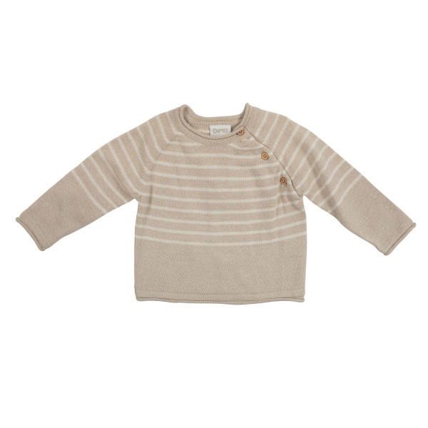 Baby Strickpullover in beige aus Baumwolle