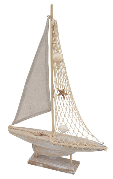 Segelboot in natur aus Holz