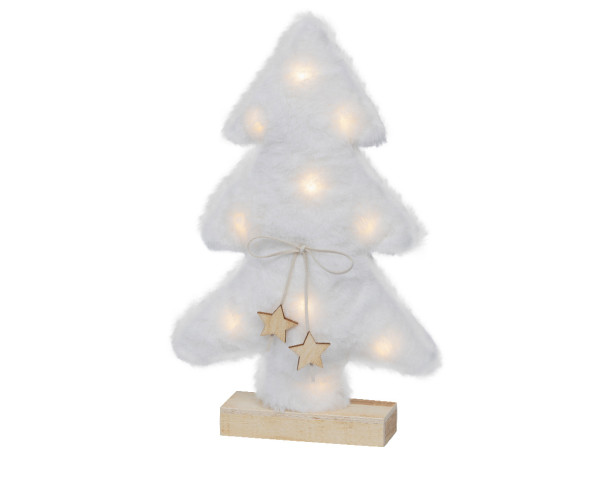 Dekoobjekt LED TREE weiss in weiß aus Materialmix