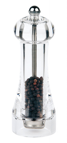 Pfeffermühle TOUL in transparent aus Acryl