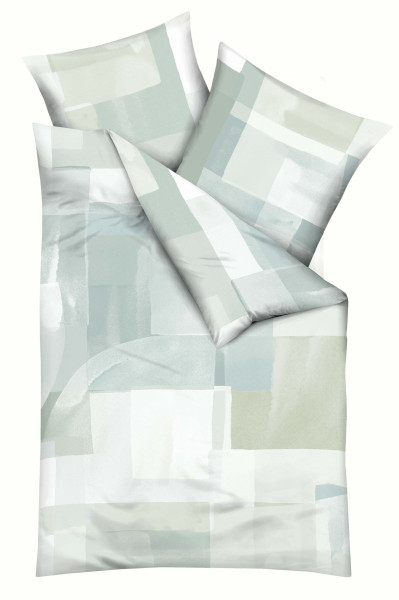 Bettwäsche SENATI Satin in jade aus Baumwolle