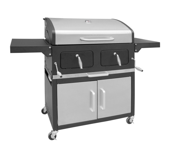 Holzkohlegrillwagen grau Landmann 11518 (BHT 152,5x118x73 cm)