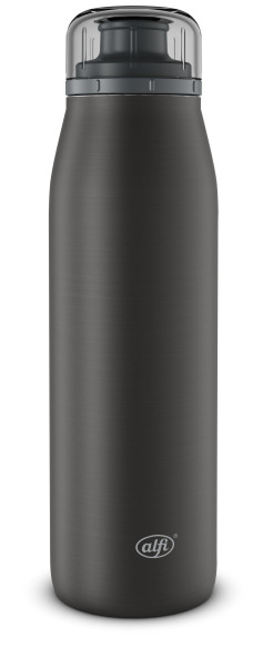 Isolierflasche alfi ISO BOTTLE in schwarz aus Edelstahl