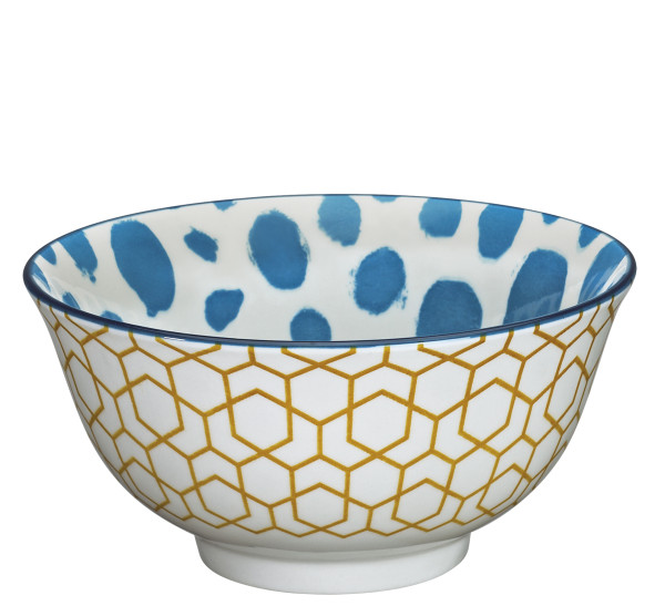 Bowl cilio AMICI in bunt aus Porzellan
