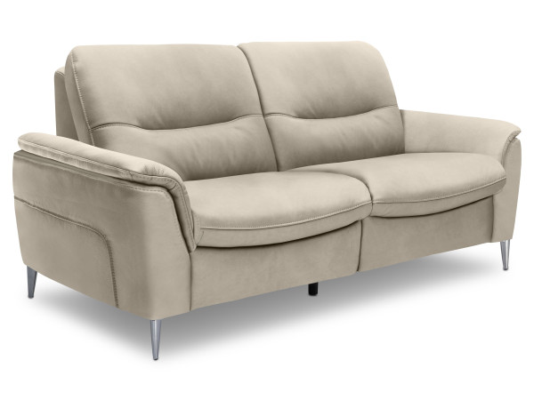 Sofa 2,5 Sitzer MONDO PAGERO in ecru aus Leder