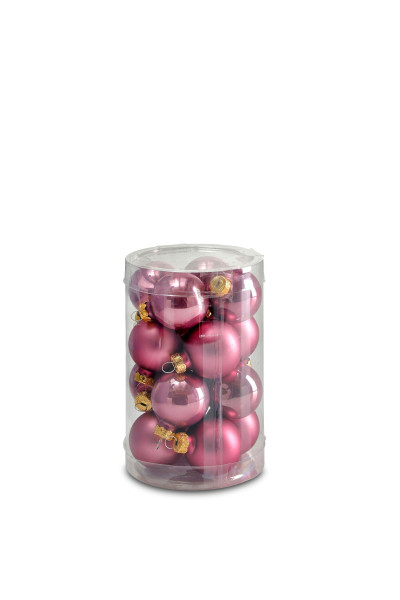 Weihnachtskugel-Box VINTAGEROSA in rose aus Glas