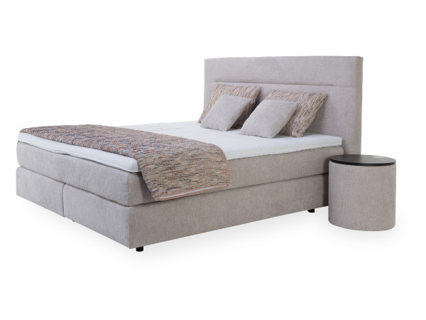 Boxspringbett MONDO LUVARA in natur aus Stoff