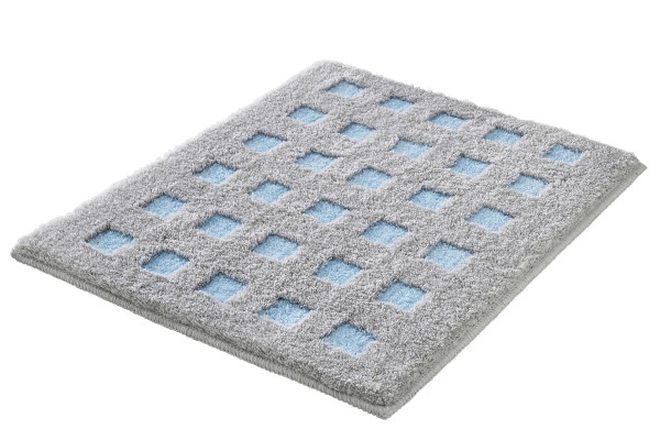 Badteppich BOXES in grün aus Polyacryl