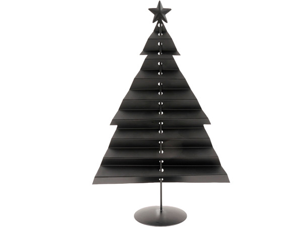 Dekobaum TANNE in schwarz aus Eisen