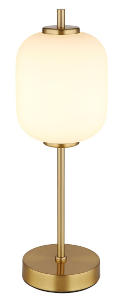 Tischleuchte CHIPSY in messingfarben aus Glas