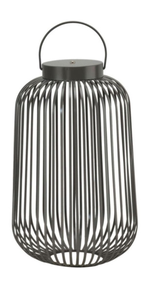 Laterne LED LUNARO in sand aus Metall