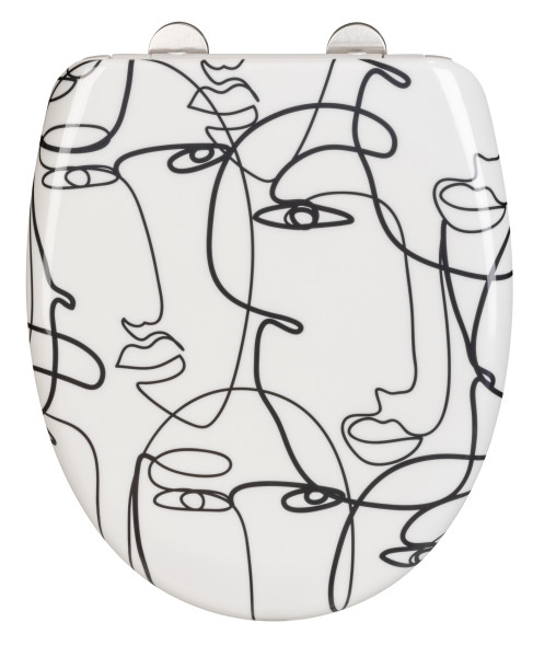 WC-Sitz FACES in mehrfarbig aus Materialmix