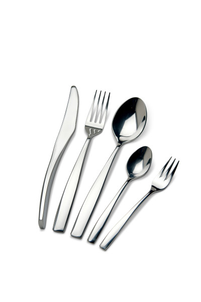 Besteckgarnitur bongusto in silber aus Edelstahl