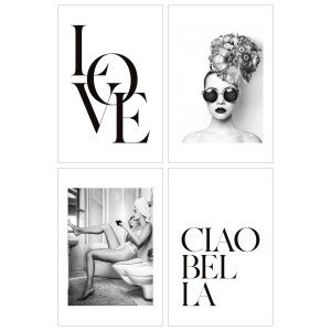 Vorschau: Bilder-Set CIAO in mehrfarbig aus Materialmix Vorschau: Bilder-Set CIAO in mehrfarbig aus Materialmix