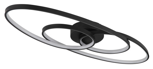 Deckenleuchte SPIRA in schwarz aus Metall