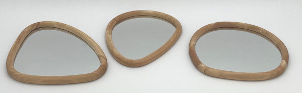 Spiegel MALMÖ in natur aus Materialmix