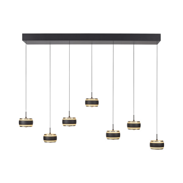 Pendelleuchte PURE FALLING in schwarz