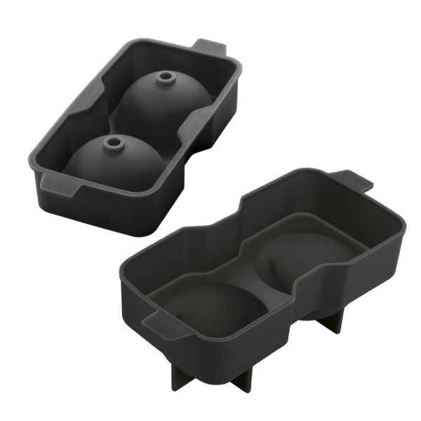 Eiswürfelform BALLS in schwarz aus Kunststoff