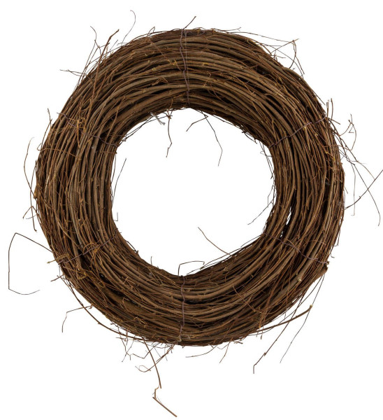 Reisigkranz in braun aus 100 % Naturmaterial