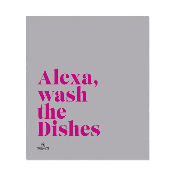 Schwammtuch DESIGN@HOME ALEXA in grau aus Mischgewebe