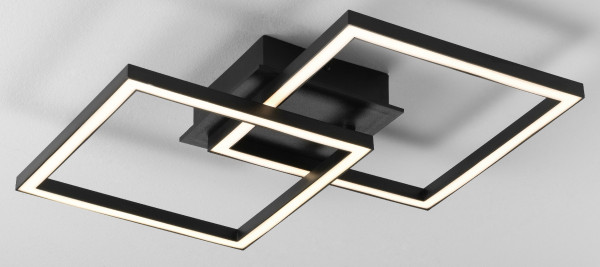 Deckenleuchte JOOST in schwarz aus Kunststoff