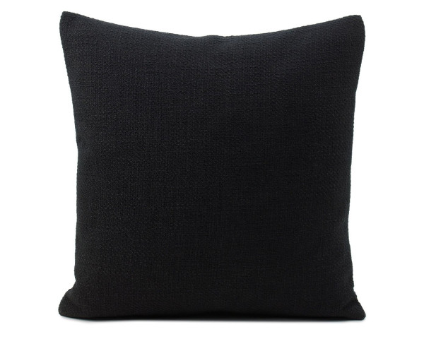 Kissen OSLO schwarz in schwarz aus Mischgewebe