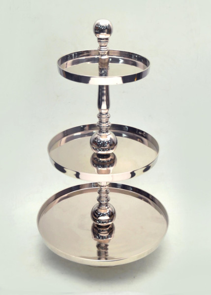 Etagere in Nickel aus Aluminium