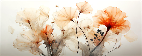 Glasbild in mehrfarbig aus Glas