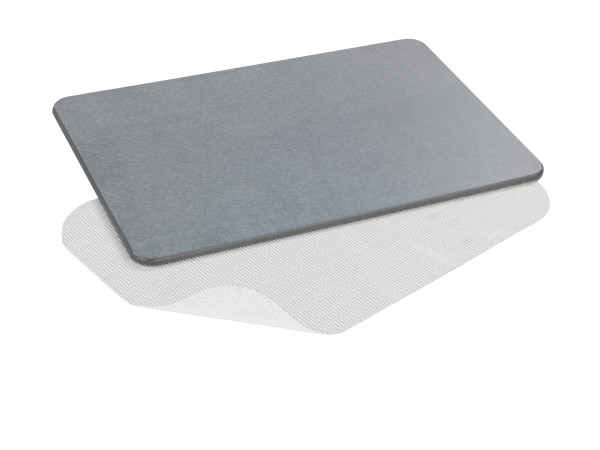Badematte SIMI in grau aus Materialmix