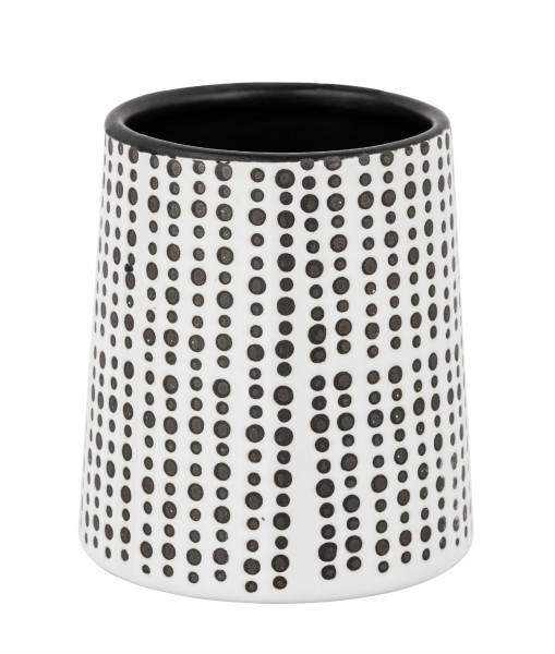 Zahnputzbecher BRENTO in schwarz aus Keramik