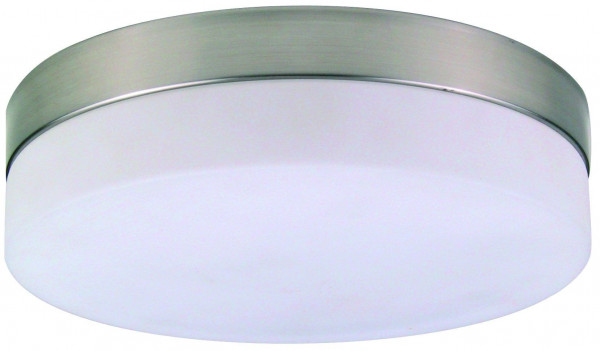 Deckenleuchte OPAL in silberfarben aus Glas