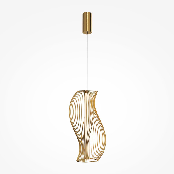 Pendelleuchte SHADOWS THE PAST in messingfarben aus Metall