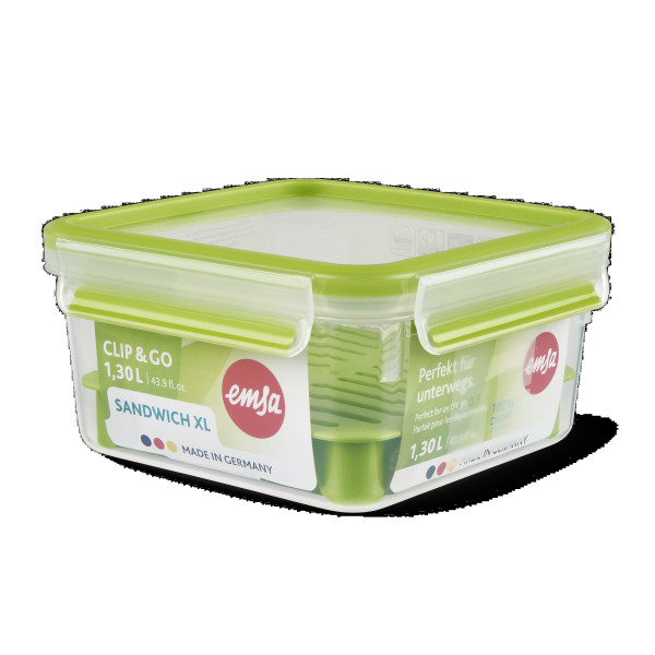 Sandwichbox CLIP & GO in mehrfarbig