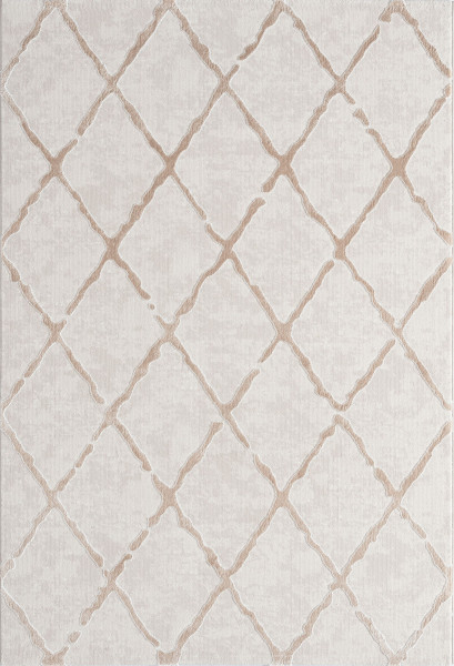 Webteppich STUDIO in beige aus Polyester
