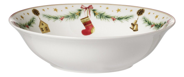 Schale HOLLY in weiß aus Porzellan