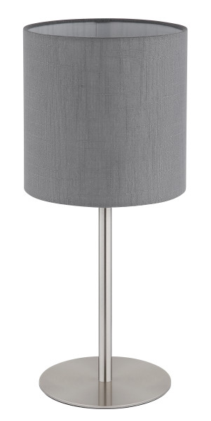 Tischleuchte BENSON in Nickel aus Metall