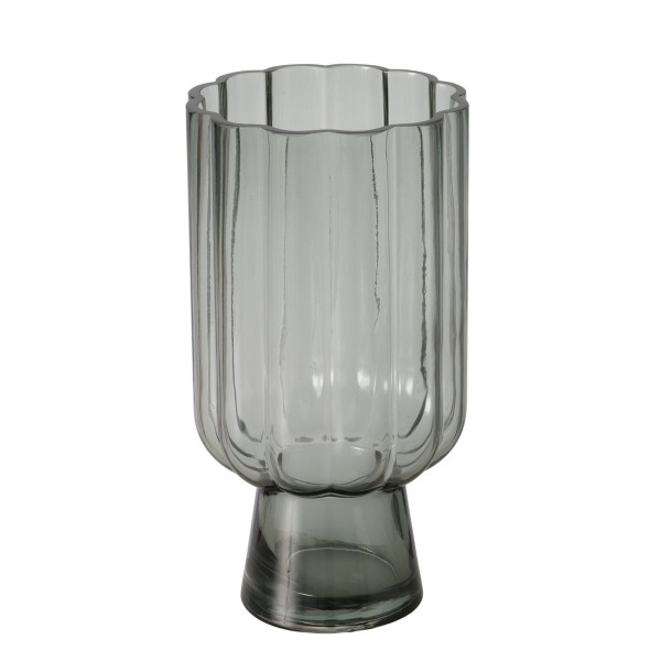 Vase SHADE in grau aus Glas