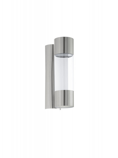 Wandleuchte ROBLEDO in silber aus Edelstahl