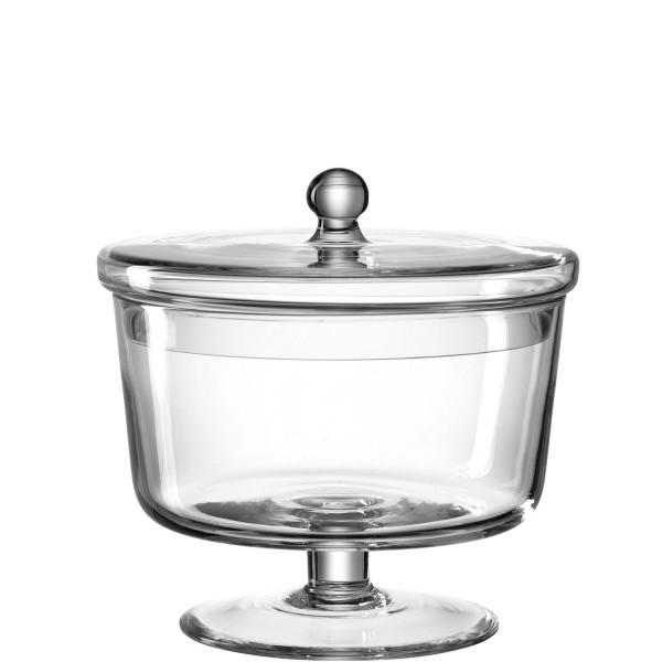 Dose LEONARDO RAVENNA in klar aus Glas